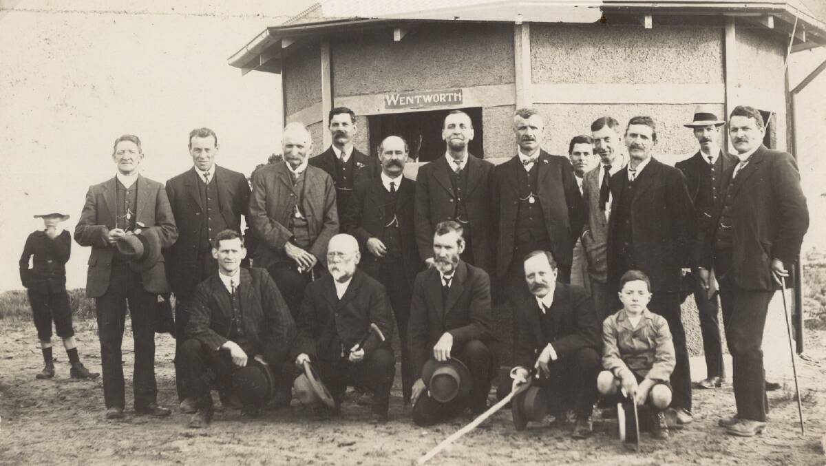 HISTORIC PIC: Includes (back) James Padley, Cr Havenhand, James Ryan, Ald R Pillans, B. A. Heffernan, Cr J. T. Cary, (front) George Landlands, H.G. Rienits or A. Everitt and W. A. Isley. Picture: Royal Australian Historical Society.