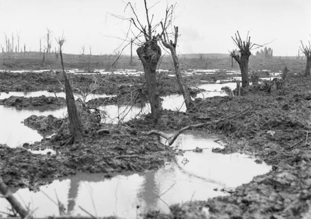 MUD: The conditions at Passchendaele in 1917. Picture: AUSTRALIAN WAR MEMORIAL. 