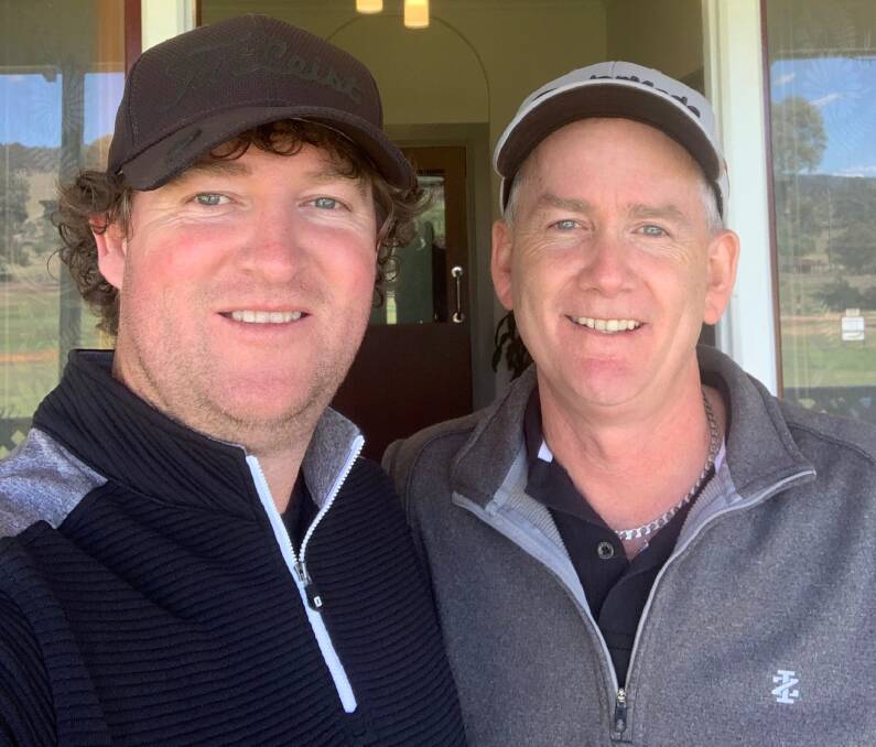 CHAMPS: 2019 foursomes champions Damien Marjoram and Steve Hall. Pictures: SUPPLIED. 