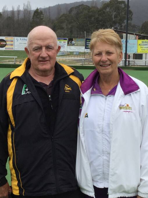 WINNERS: Col Phelan and Lesley Townsend. Picture: SUPPLIED. 