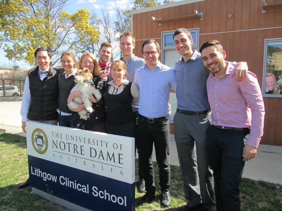 Lithgow's clinical school of The University of Notre Dame farewells its 2018 cohort. Pictures: SUPPLIED. 