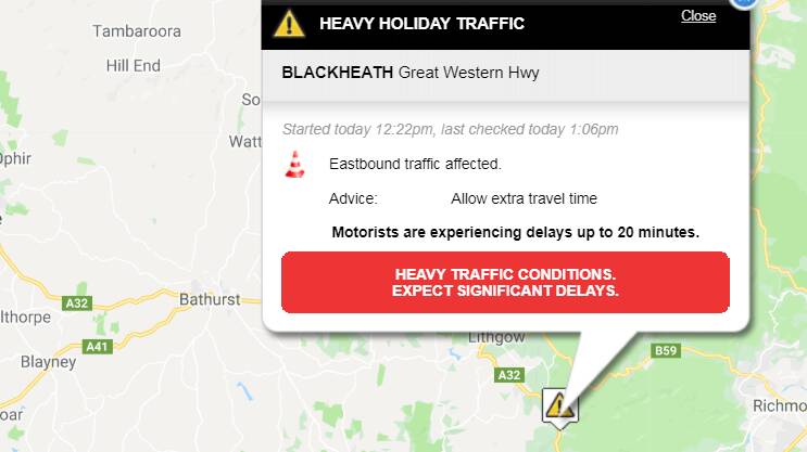 Holiday traffic: Expect delays in Blackheath and on Bells Line