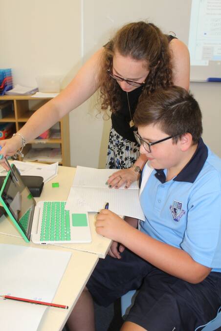 VALUABLE: A Lithgow High student at work on a laptop. Picture: SUPPLIED. 