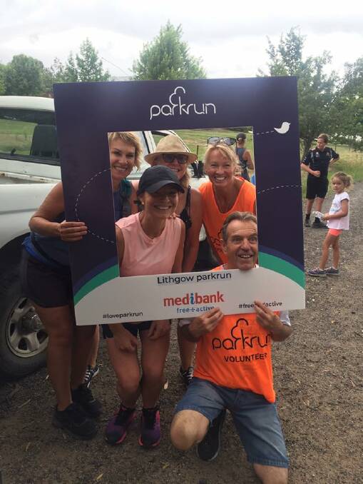 FUN: Everyone was joining in the fun at Lithgow Parkrun. Picture: CIARA BASTOW.