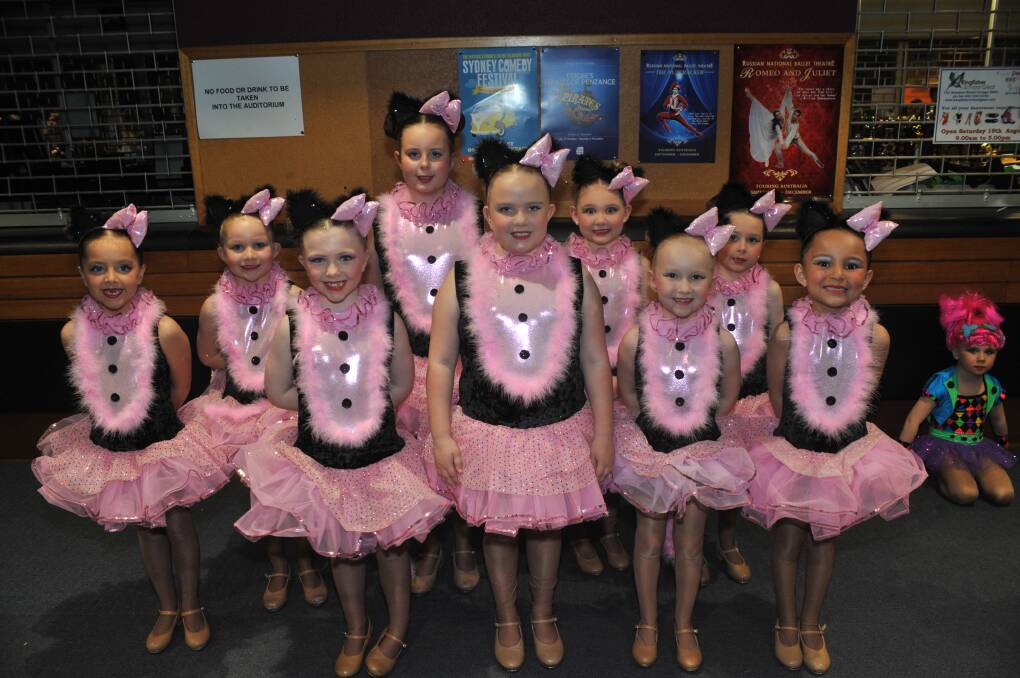 THE BIG STAGE: Students from Absolute Dance Studio of Lithgow at Orange Civic Theatre for the City of Orange Eisteddfod. Photo: JUDE KEOGH 0818jkeistsoc11