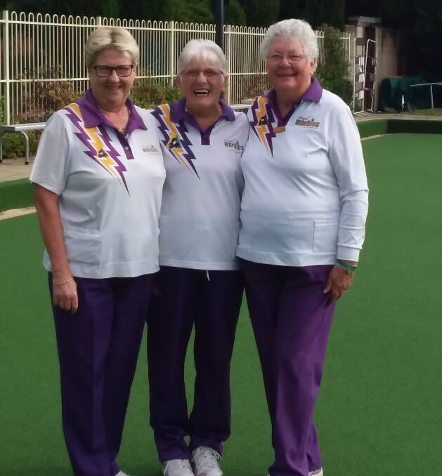 WINNERS: Deidre Stubbs, Cynthia Thornton and Lyn Green. Picture: SUPPLIED. 