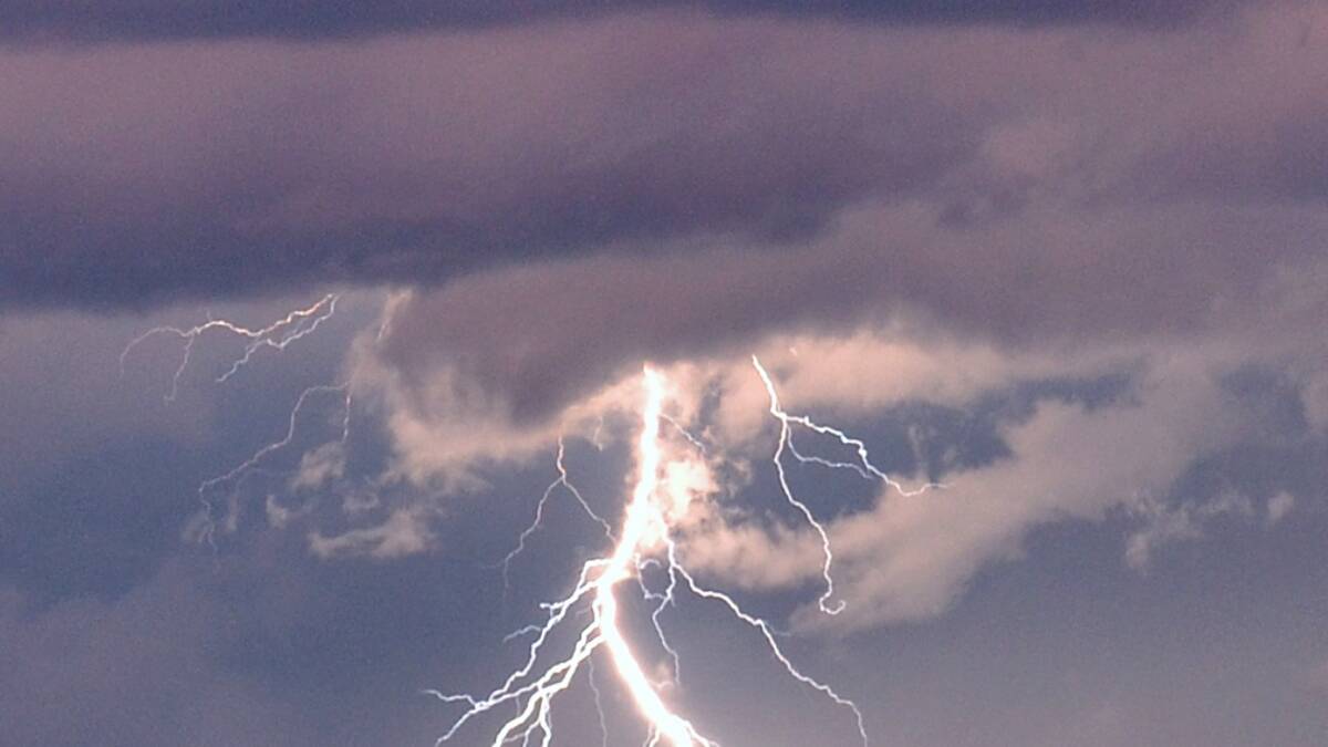 WILD WEATHER: Lightning caused power outages along the rail lines as thunderstorms swept the region. 