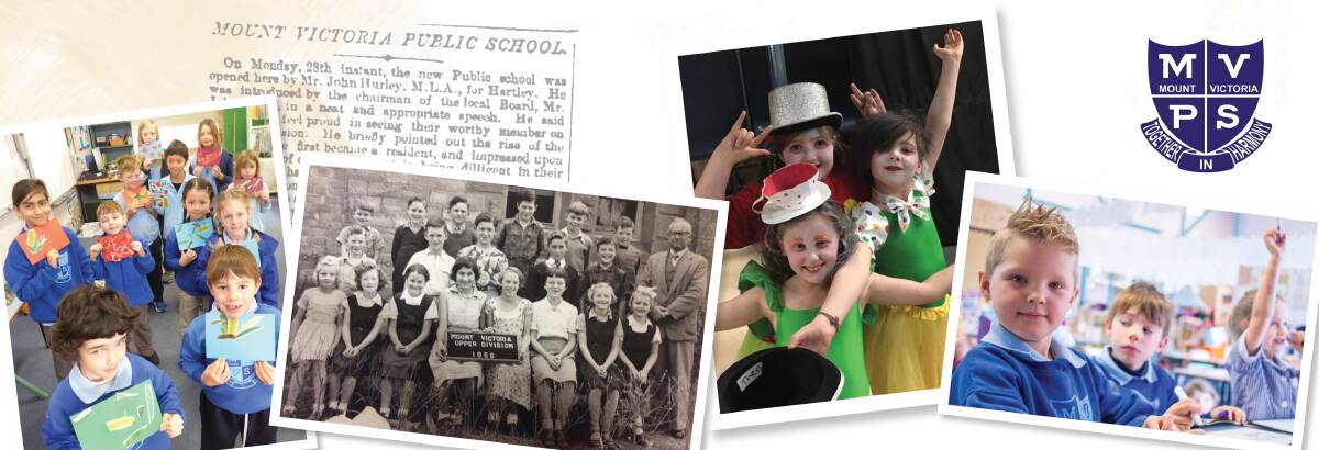 JOIN IN THE FUN: Mount Victoria Public School will mark 150 years. Pictures: SUPPLIED. 