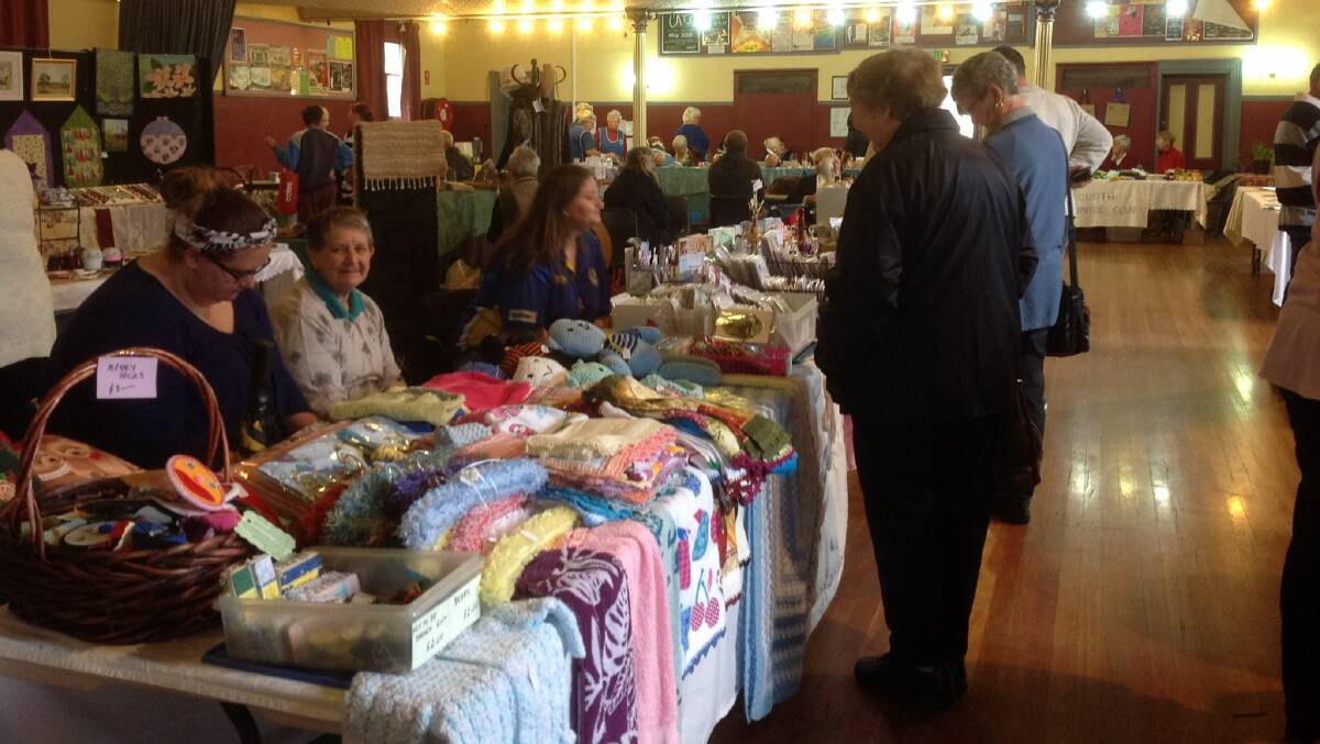 The Union Theatre in Lithgow full of craft stalls in 2017. Picture: SUPPLIED. 