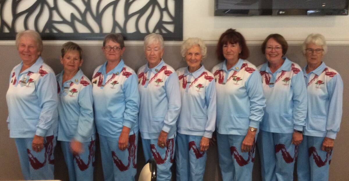 LITHGOW CITY TEAM: Inga Irvine, Margie Gibbons, Cheryl Wotton, Ina Hunter, Fay King, Kerry Bernard, Carol Posker and June Barnes. Picture: SUPPLIED. 