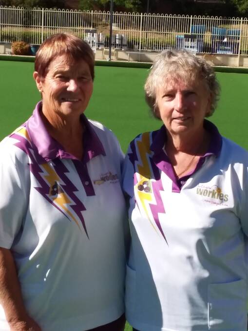 IN TIP-TOP FORM: Sue Metcalf and Wendy Constable. Picture: SUPPLIED. 