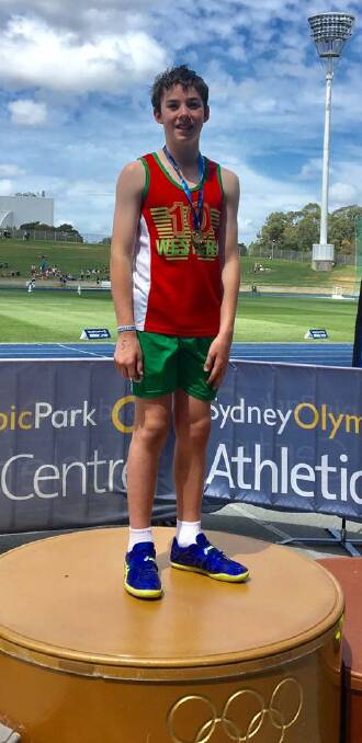AIMING HIGH: Angus Clues, 11, claimed two gold medals at the recent PSSA State Championships in Homebush. Picture: SUPPLIED. 