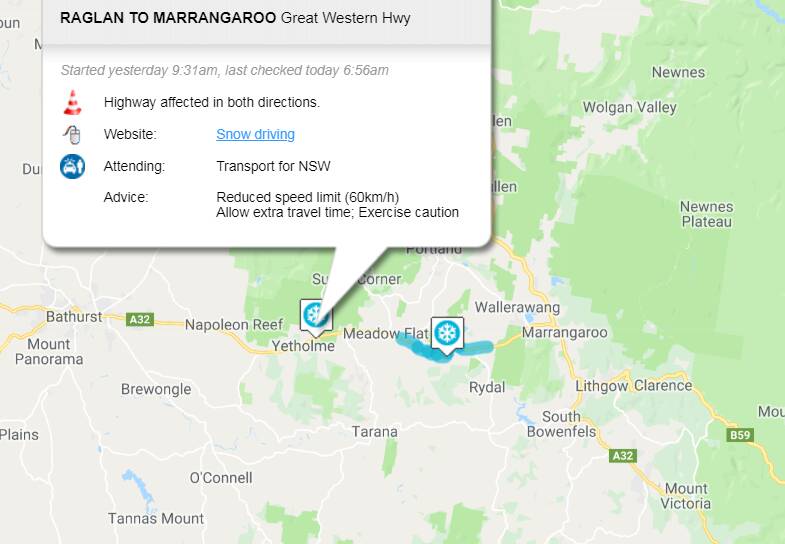 Road closures in place 7am Monday morning. Image: Live Traffic NSW. 
