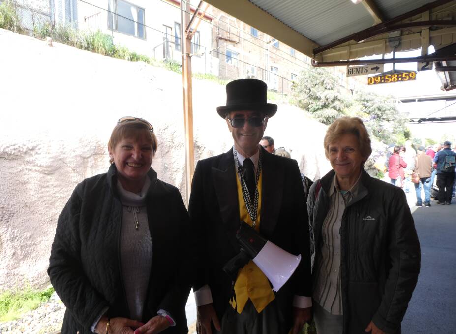 DRESSED UP FOR THE OCCASION: Visitors enjoy a previous Capertee train day. Picture: SUPPLIED. 