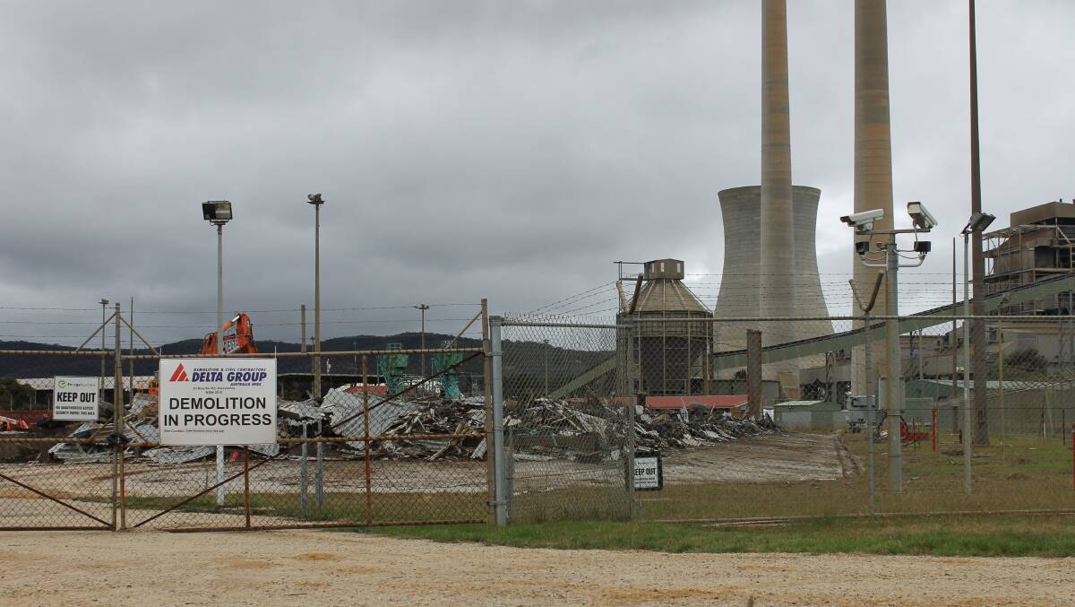 The site following the demolition of the cooling towers at Wallerawang in 2017. Picture: LEN ASHWORTH. 