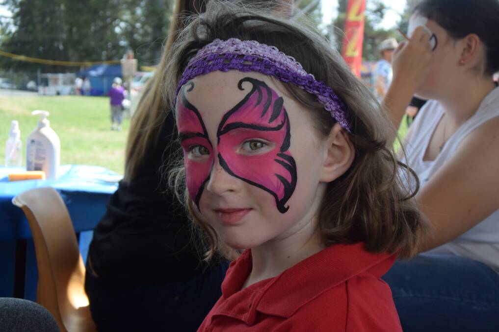 FACE PAINT: Maddison Weekes at the fair in 2017. Picture: KIRSTY HORTON. 