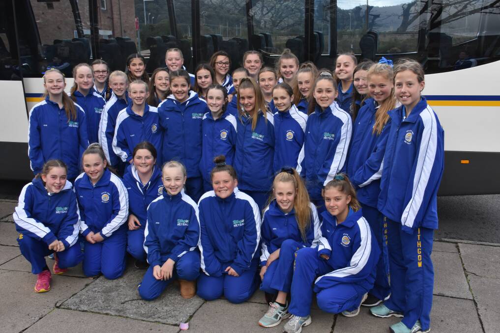 STATE: Lithgow's State Age netball teams set off from Queen Elizabeth Park. Pictures: KIRSTY HORTON. 