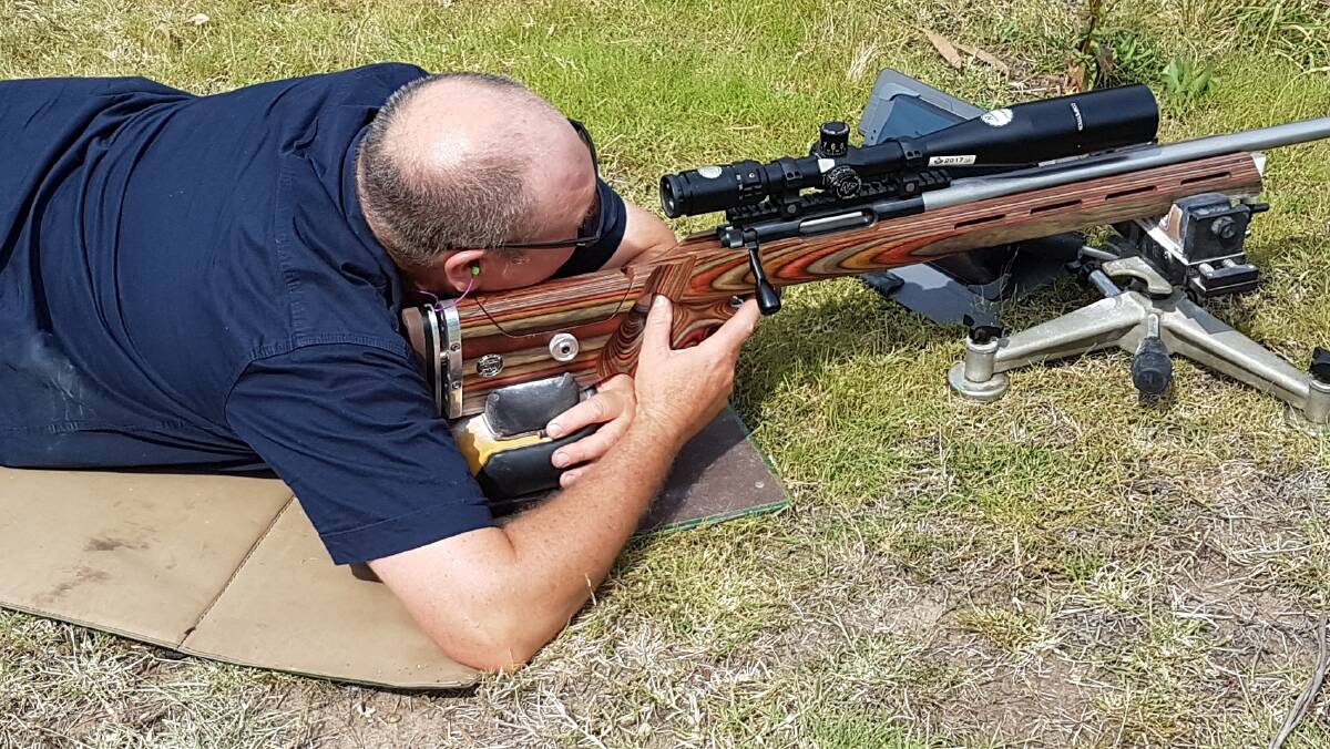 TAKING AIM: Action from the field at the Inzitari Brothers trophy shoot. Picture: SUPPLIED. 