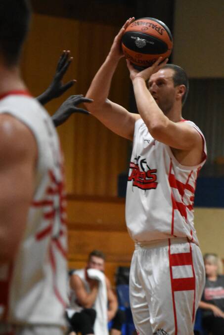 TOP OF HIS GAME: Adam Marjoram, pictured in action in Canberra on the weekend. 