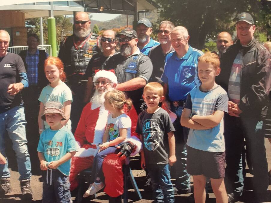 BIKERS, BIKIES AND BEARDS: In mid-20s heat Santa bucked the dress code of leather and denim to lead the Ulysses Christmas toy run at the weekend.