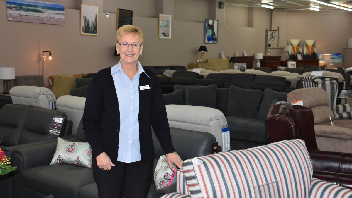 READY TO RETIRE: Lithgow Harvey Norman furniture manager Kathy Haley worked her last shift on July 12. Picture: ALANNA TOMAZIN.