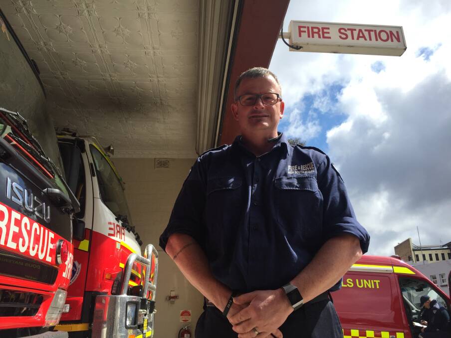 READY TO CLIMB: Lithgow Fire and Rescue's Cameron Stevenson. Picture: SUPPLIED. 