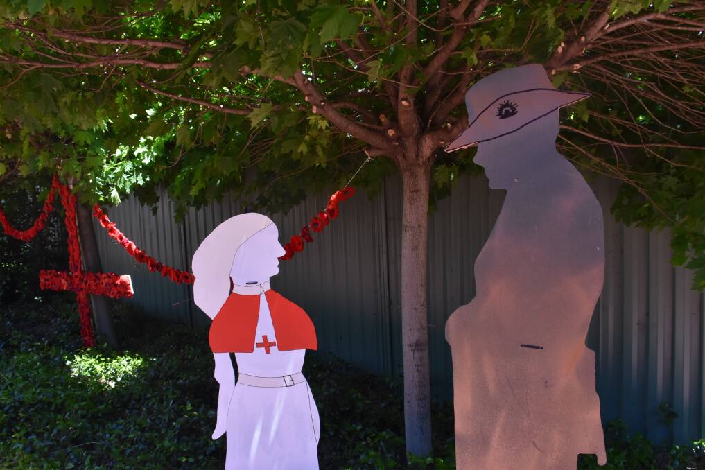 TRIBUTE: Some of the figures now in Gallery Lane, Lithgow. Pictures: ALANNA TOMAZIN. 