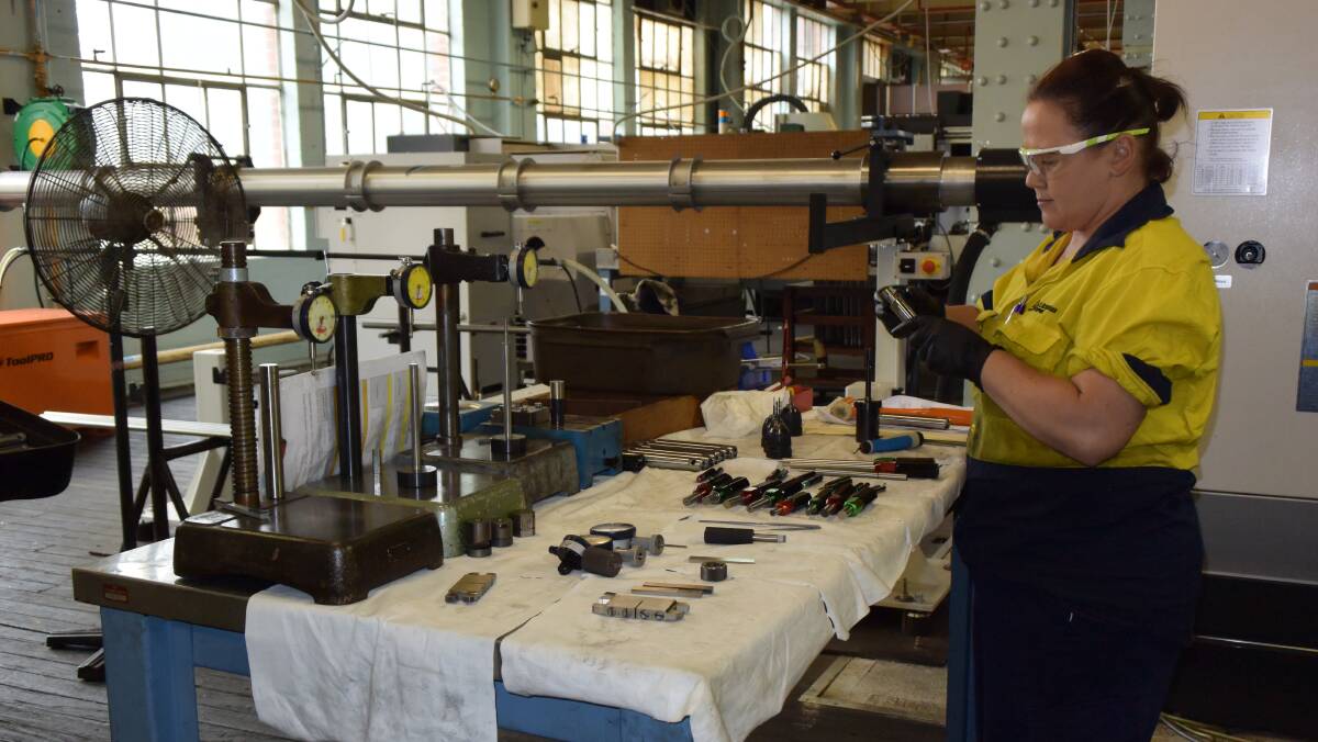 LITHGOW ARMS: F90 military style rifles and civilian makes are constructed at Lithgow's small arms factory, which is owned by the international Thales Group. Picture: KIRSTY HORTON. 