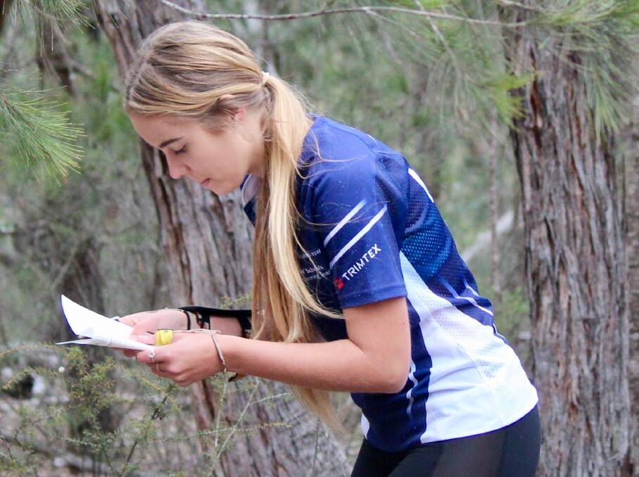 HARD AT WORK: Claire Burgess, a member of the NSW All Schools Team. Picture: SUPPLIED. 