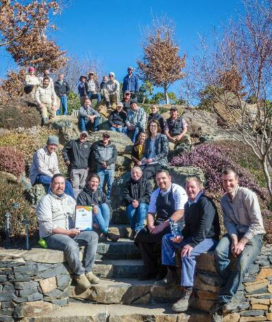 THE TEAM: The excited Mayfield Gardens' crew. Picture: Domino Houlbrook-Cove. 