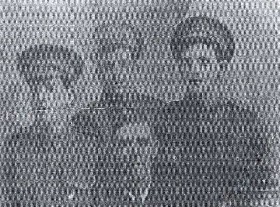 FAMILY HEARTACHE: Mrs J Callaghan’s husband James Albert Callaghan and her sons Walter, Horace and Stanley Callaghan. Picture: Donated to Lithgow and District Family History Society. 