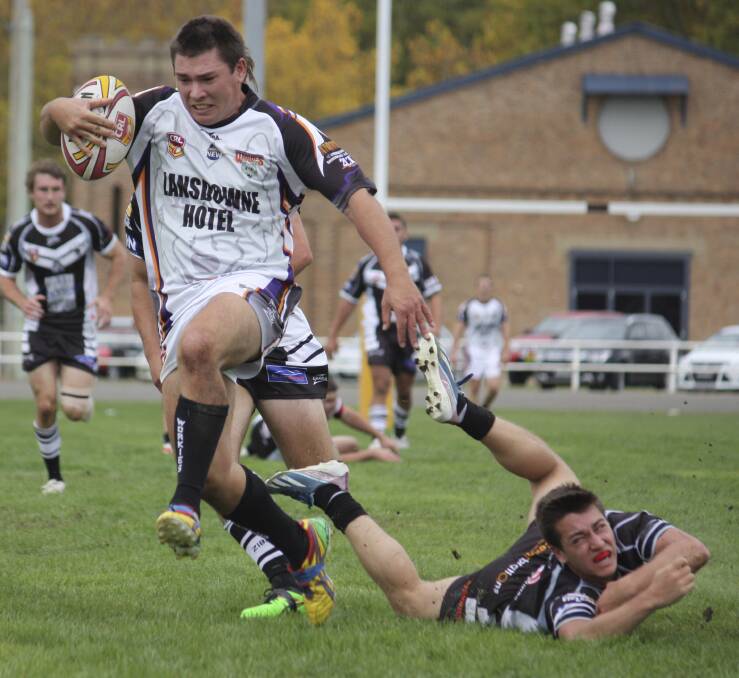 TOP GAME: First division captain coach Kyle Willmott capped off a good game with two tries.