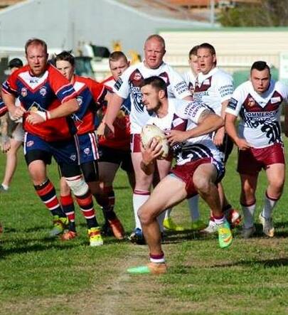 A MAN DOWN: Ben Hews has been one of the best for the Giants, pictured here in action in an earlier game this season. 