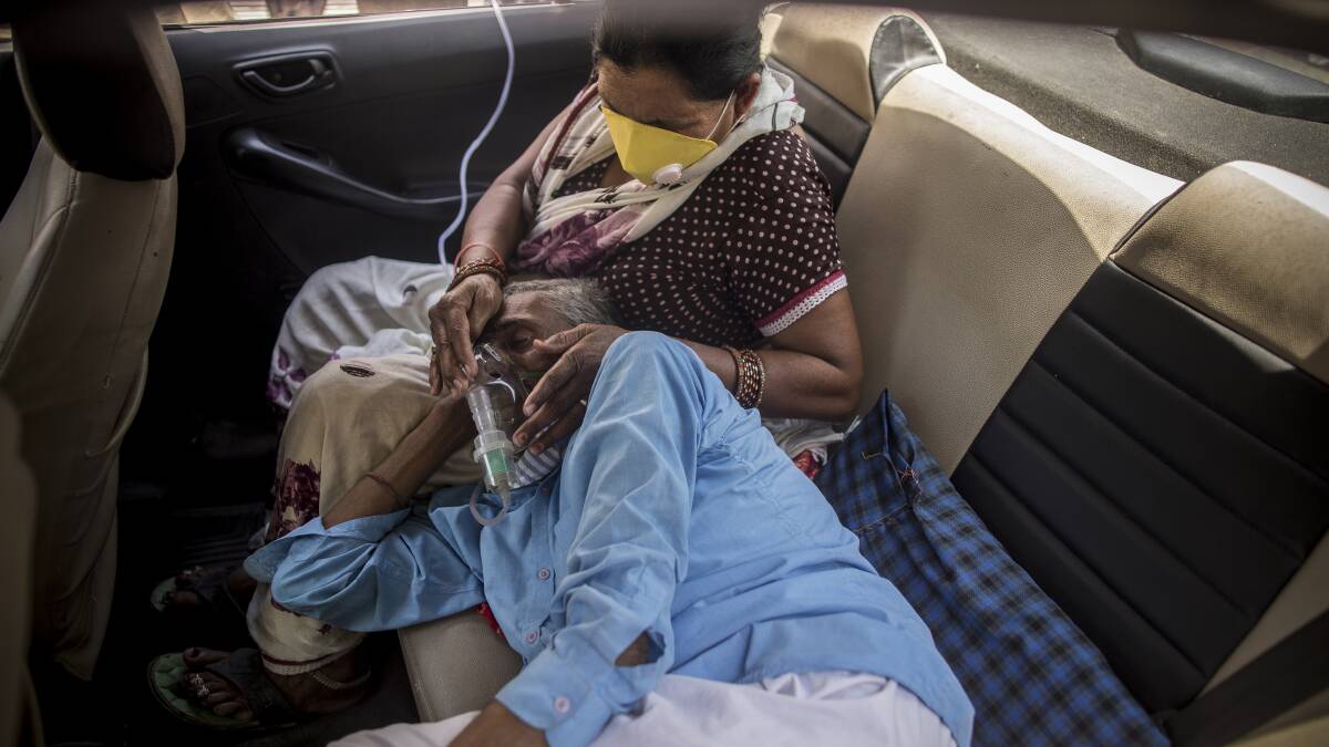 There are rising concerns over a lack of oxygen in New Delhi. Picture: Getty Images