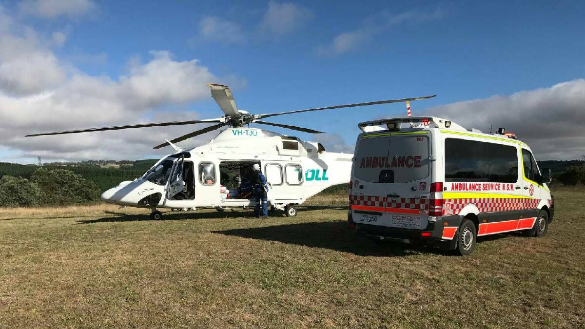 Man in critical condition after crash near Rylstone