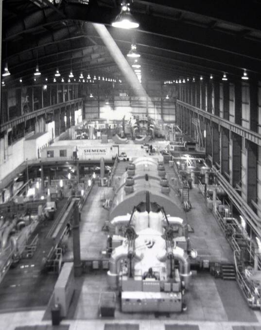 The turbine hall at Wallerawang Power Station in the past. Photo: Delta Electricity