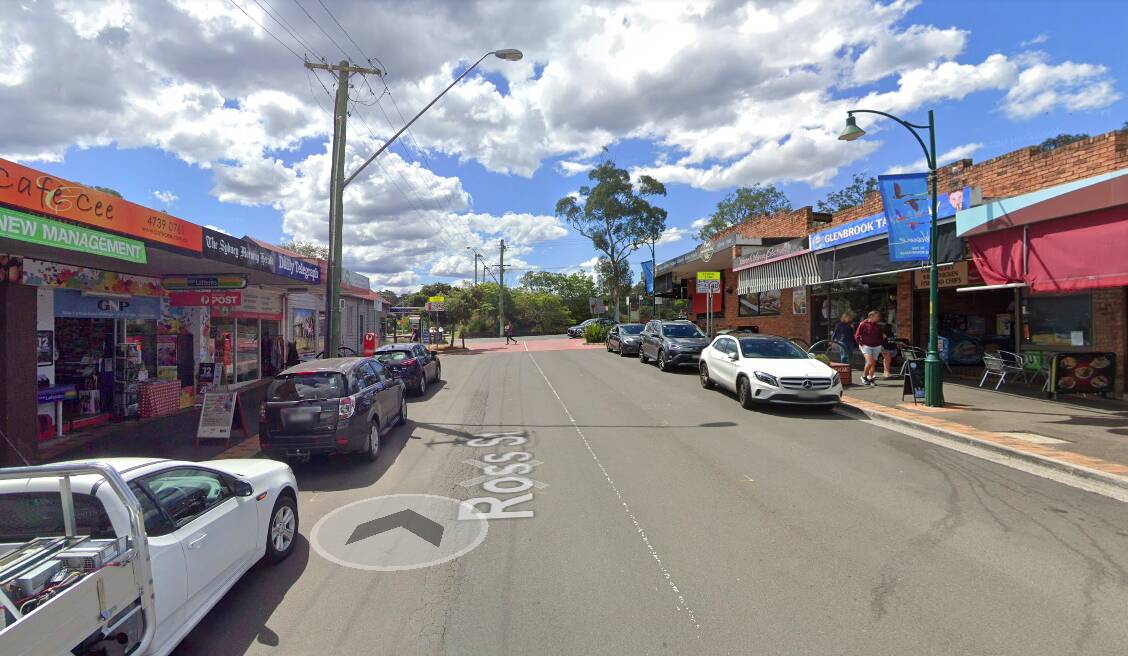 Ross Street at Glenbrook in the Blue Mountains. Source: Google Maps