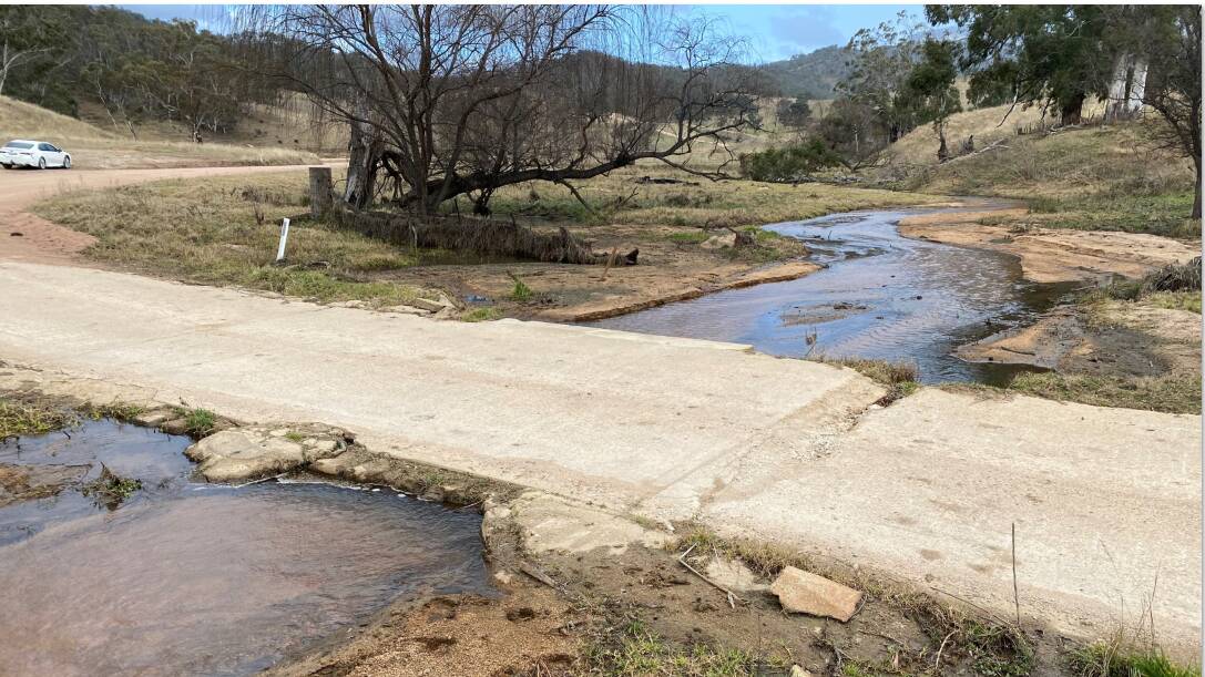 The causeway at Cullenbenbong Creek which has seen better days is set to be replaced. Photo: Supplied/Lithgow Council