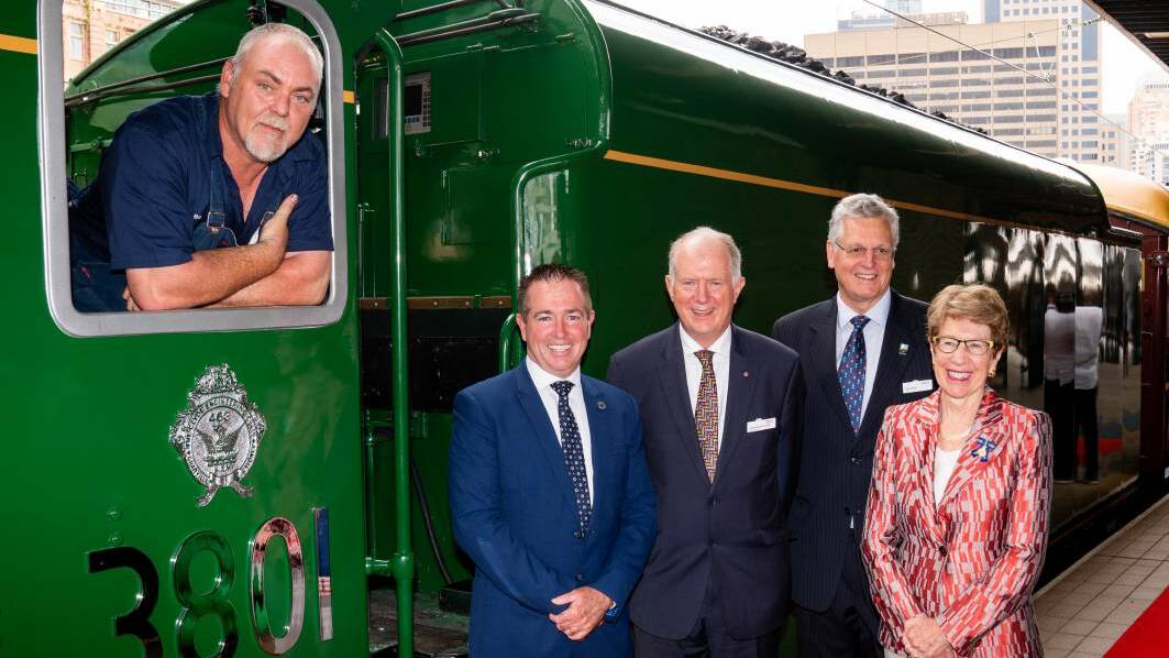 The iconic locomotive 3801 was relaunched on the weekend. Photo: SUPPLIED