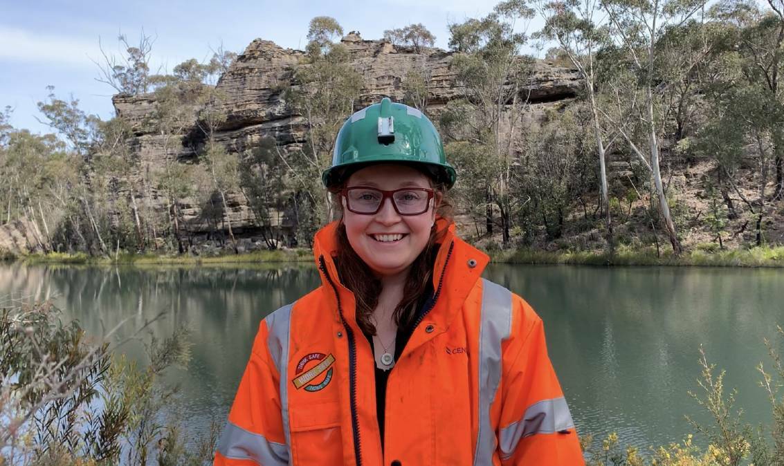 EXCITED: Isobel Standfast gets to work in beautiful locations daily for her job at Centennial Coal. Photo: SUPPLIED