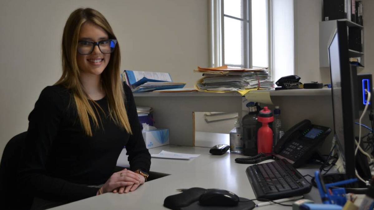 Sophie Quince is on her way to becoming a lawyer after receiving some guidance at Higgins Law firm. Photo: CIARA BASTOW