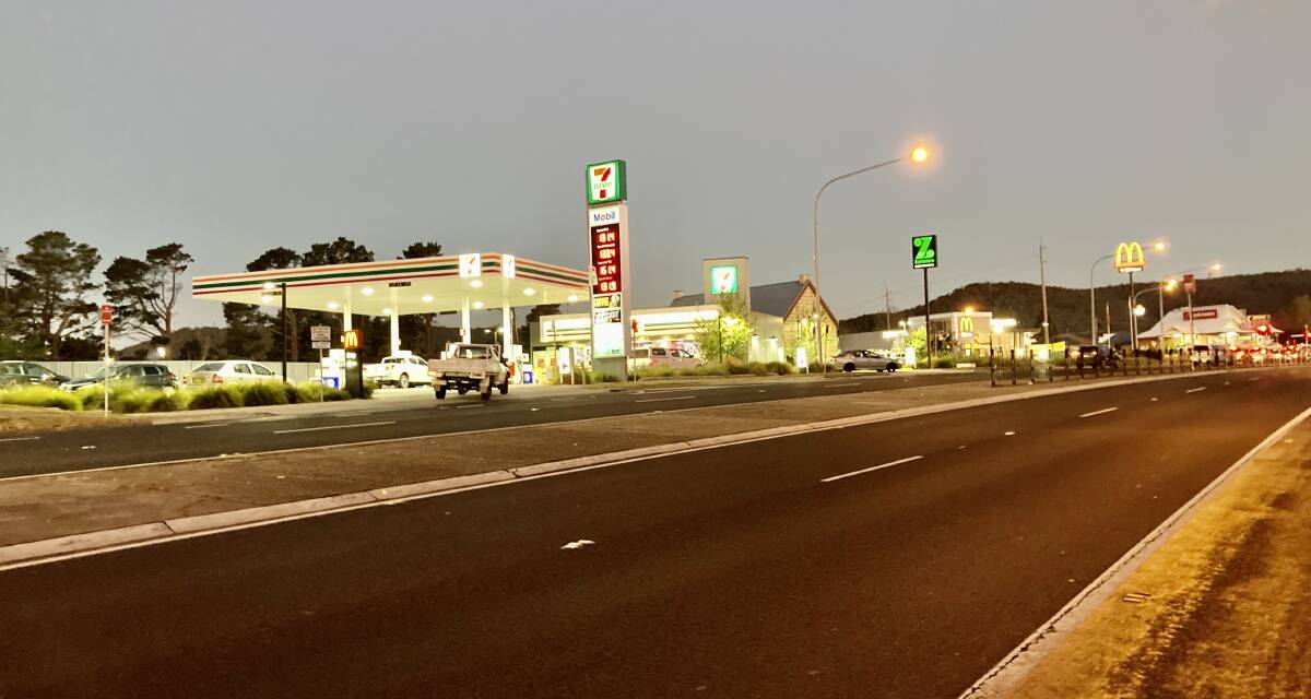 WELCOME MAT: THE blaze of light around the busy highway intersection at Dunns Corner is truly a welcoming glow for travellers but sections of our CBD are pools of gloom.