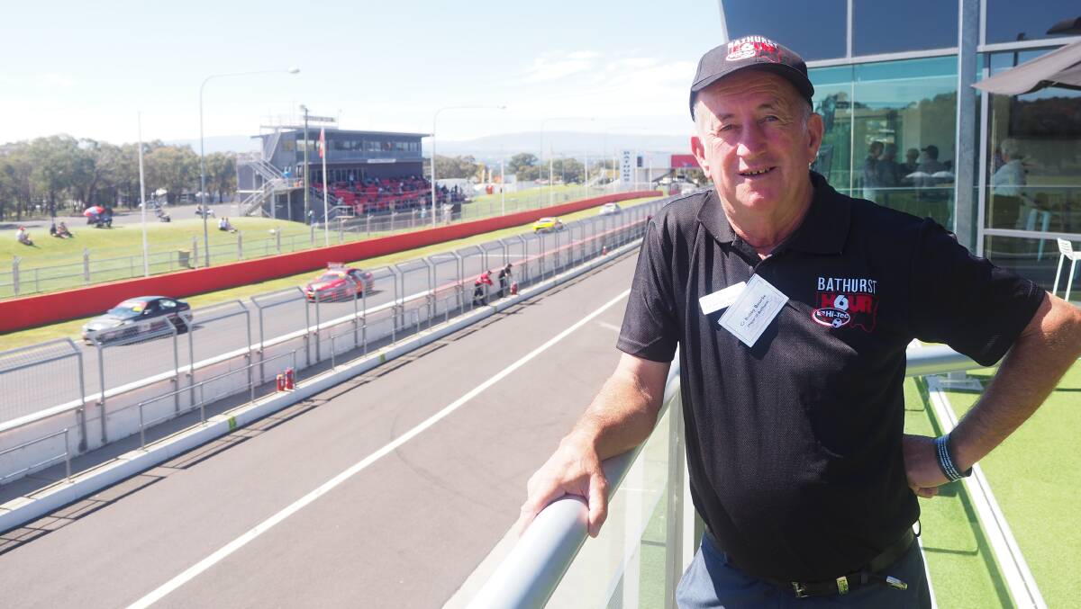 TRACKSIDE: Bathurst mayor Bobby Bourke is pleased to see race events return to Mount Panorama under eased restrictions. Photo: SAM BOLT
