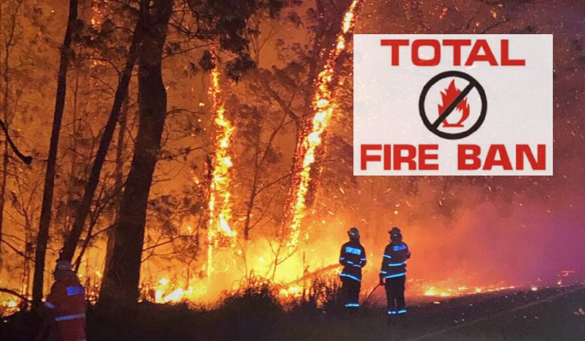 ON ALERT: A total fire ban and severe fire danger rating is in place for the Central Ranges on Wednesday, January 1. Photo: FILE