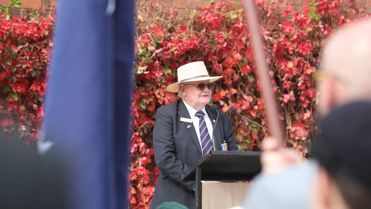 TURNING TO THE WAVES: Bathurst RSL sub-branch president David Mills says this year's commemorations are as much about health workers.