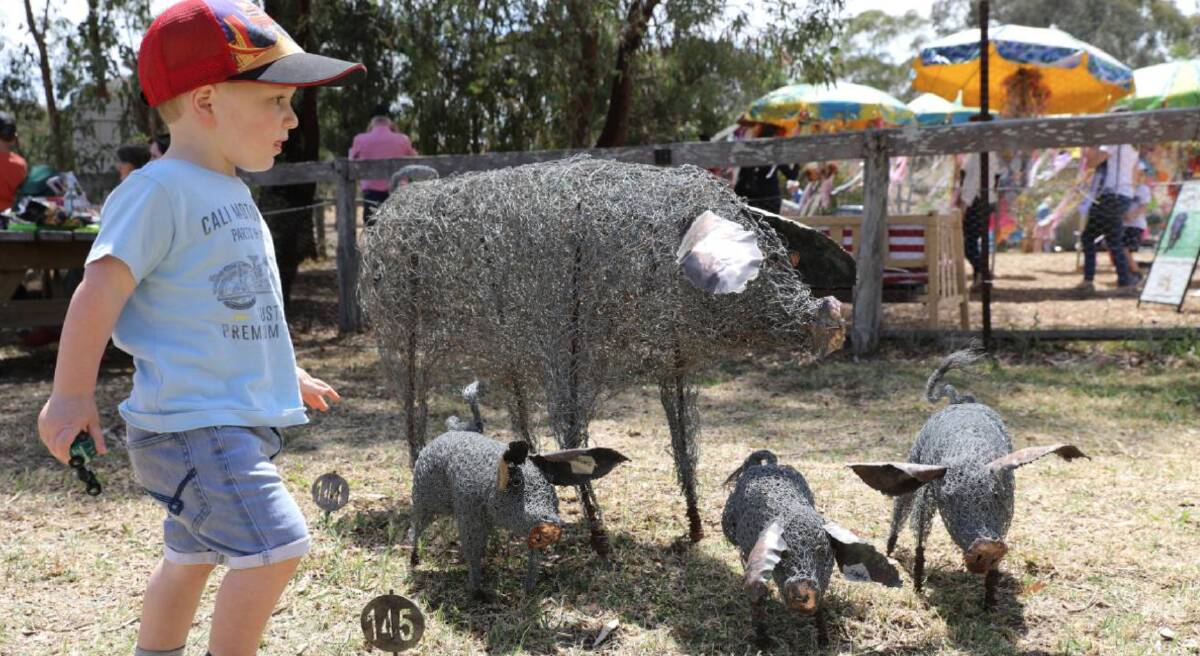 FAMILY FUN: The Sculptures in the Garden is a family-friendly event in Mudgee that always attracts a large crowd.