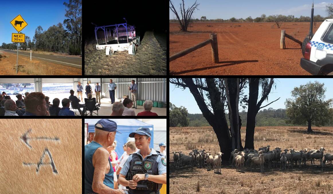 RURAL CRIME: More than $3.2 million in sheep and cattle were stolen during 2018 and police are urging farmers to download the Tackling Rural Crime Handbook. Photos: NSW POLICE