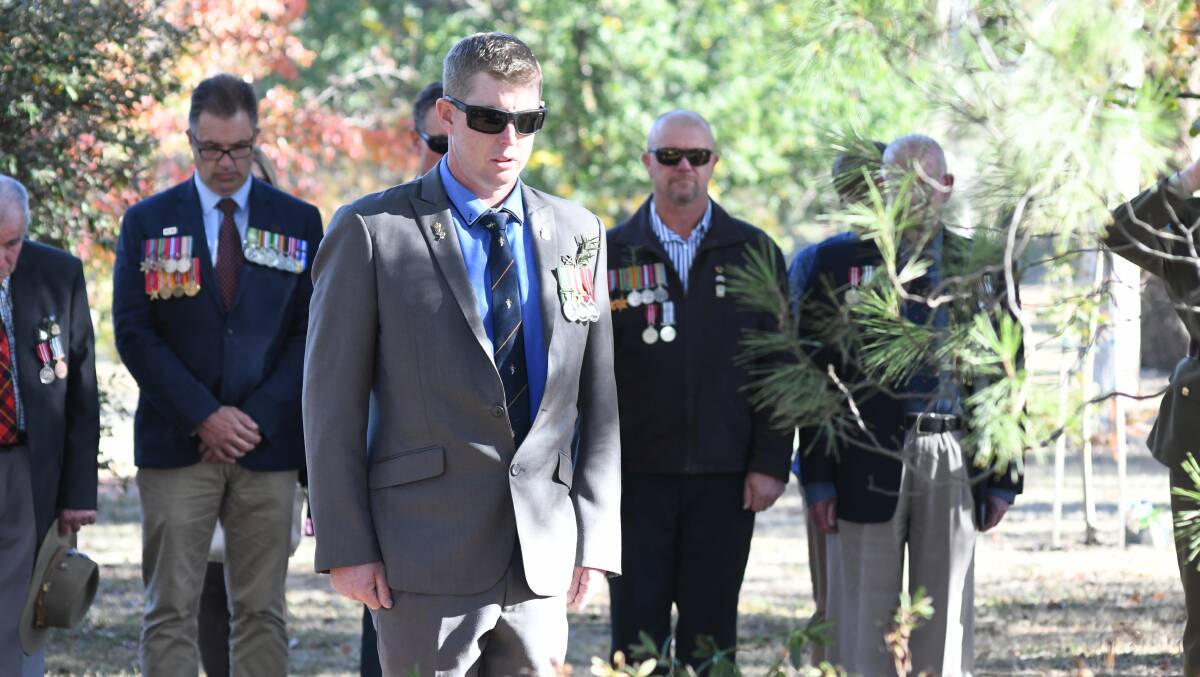 NEXT GENERATION: Iraq veteran Peter Hardy usually takes an official role in Anzac commemorations.