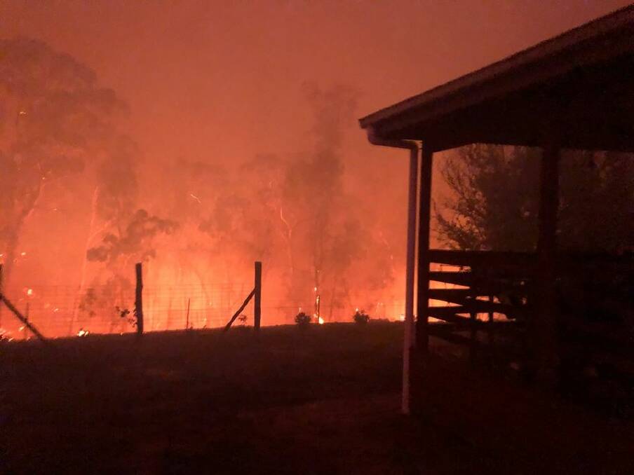 ON DUTY: The 16,749 hectare Palmers Oaky bushfire. Photo: GULGONG DC BRIGADE