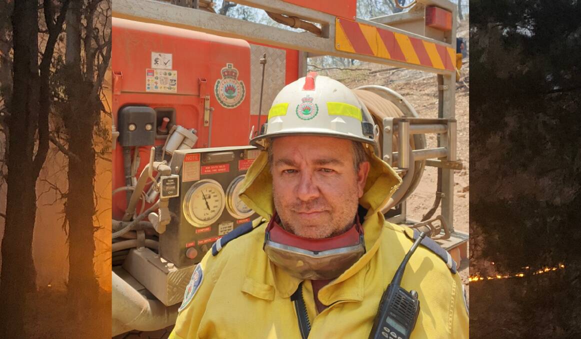 FRONT LINE: Veteran volunteer firefighter Dave Peime has been battling the Palmers Oaky bushfire for weeks.